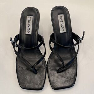 Steve Madden Strappy Black Sandals